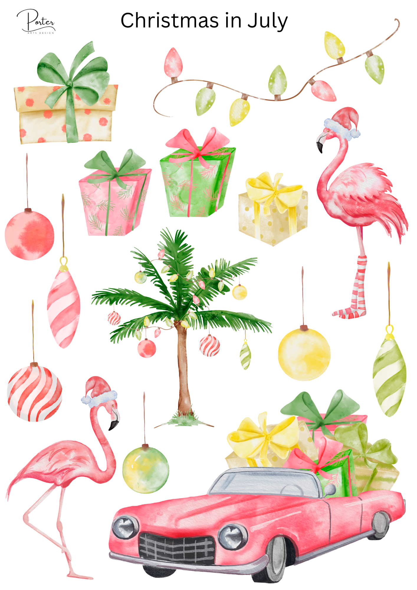 *TANGIBLE* Christmas in July Sticker