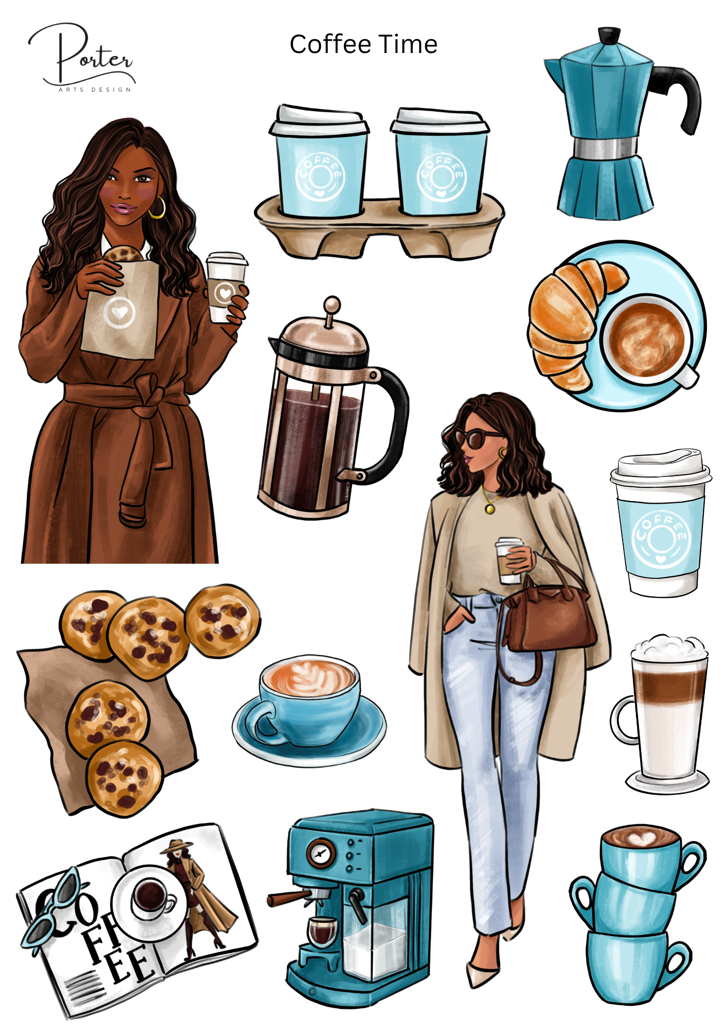 *TANGIBLE* Coffee Time Sticker
