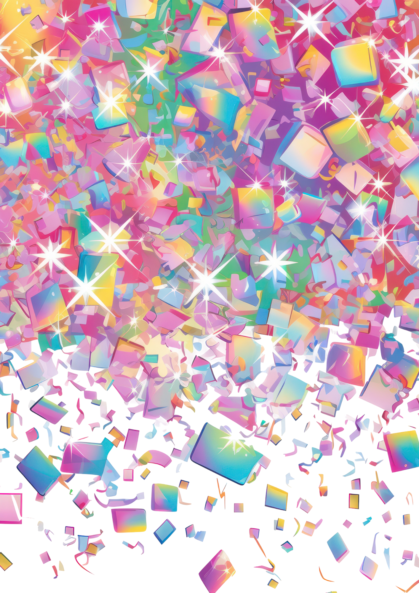 *TANGIBLE* Decorative Sheet- Disco Confetti