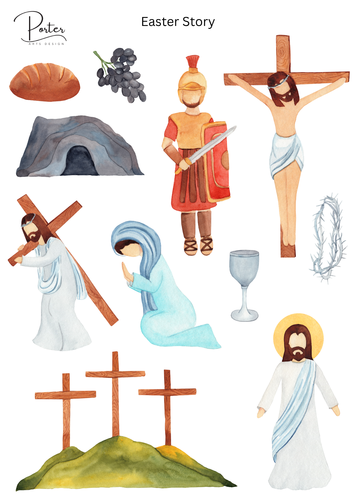 *PRINTABLE* Easter Story Sticker