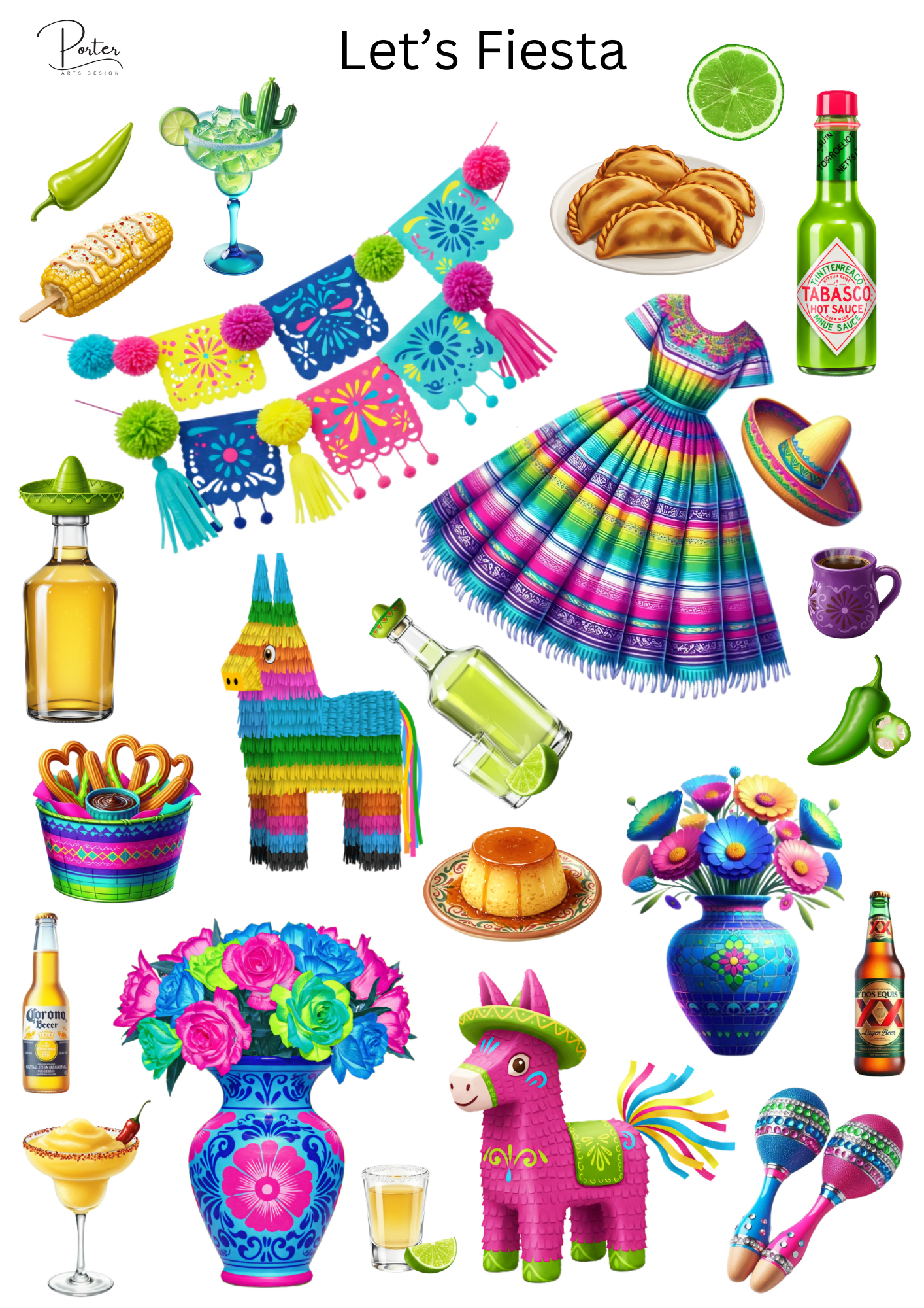 *TANGIBLE* Let's Fiesta Sticker