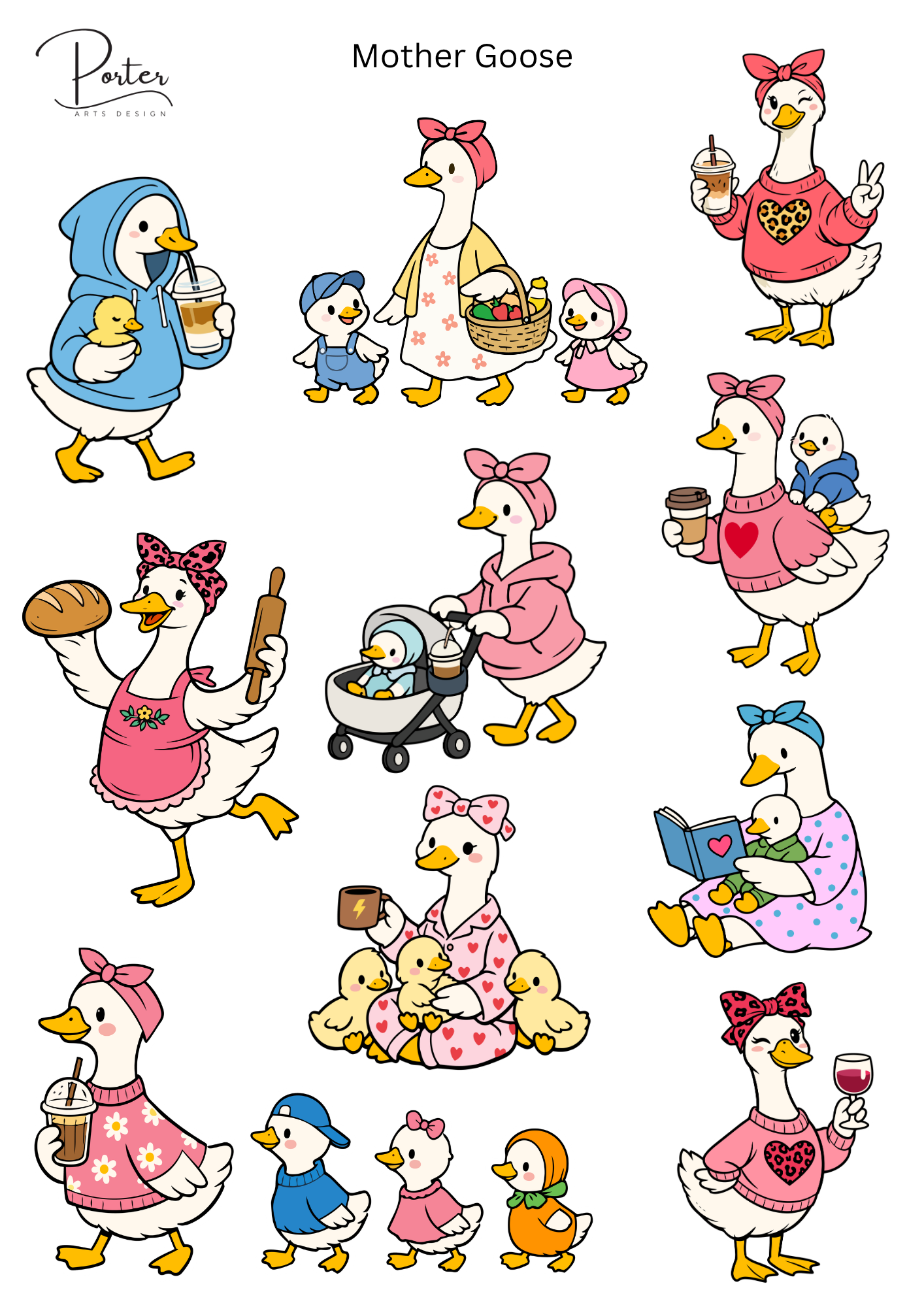 *TANGIBLE* Mother Goose Sticker