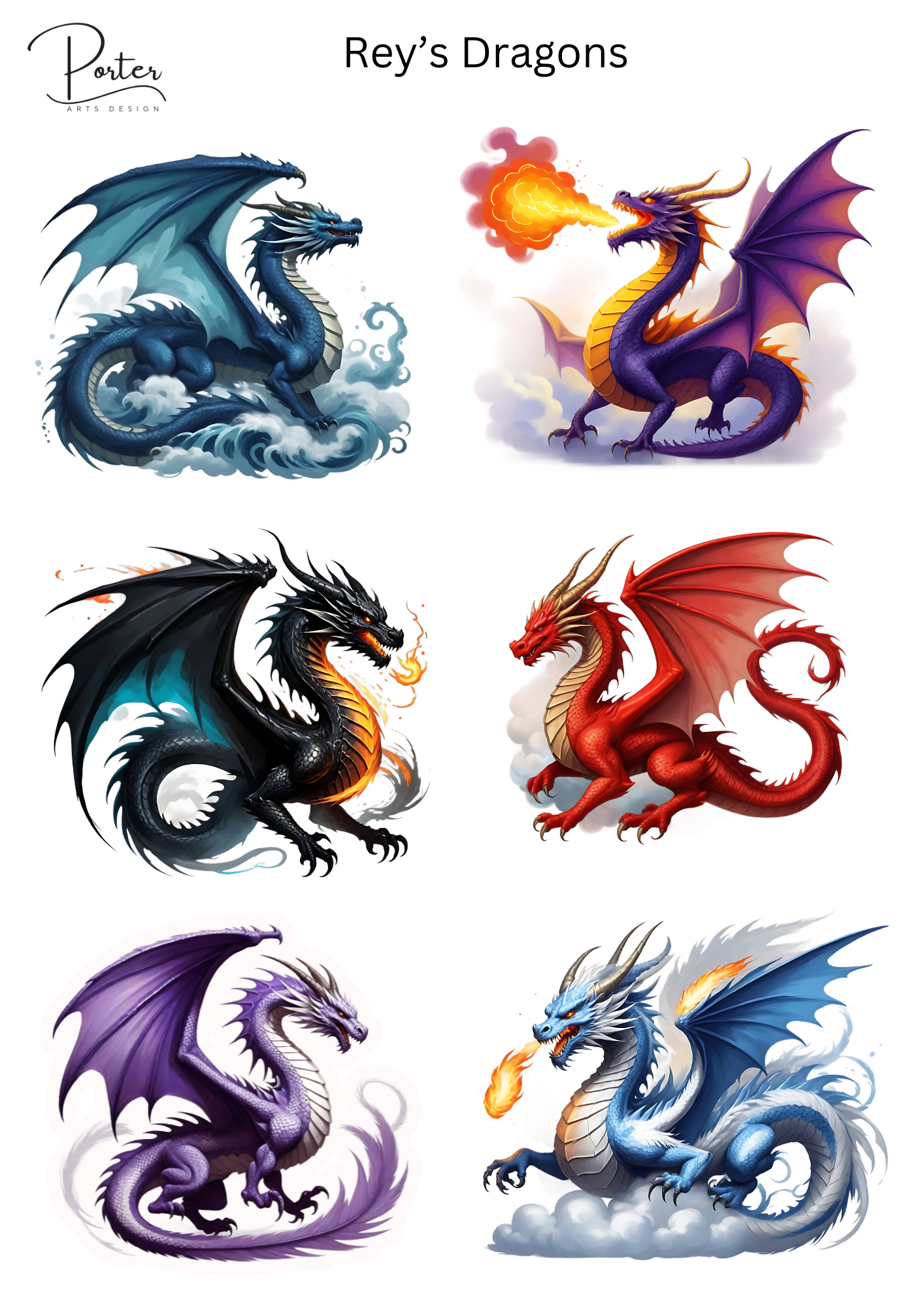 *TANGIBLE* Rey's Dragons Sticker