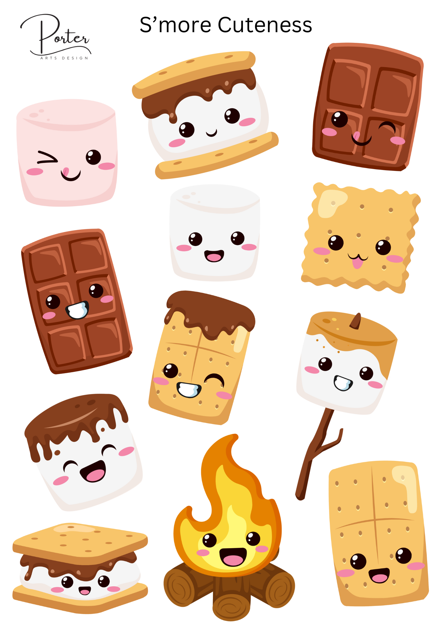 *PRINTABLE* S'more Cuteness Sticker