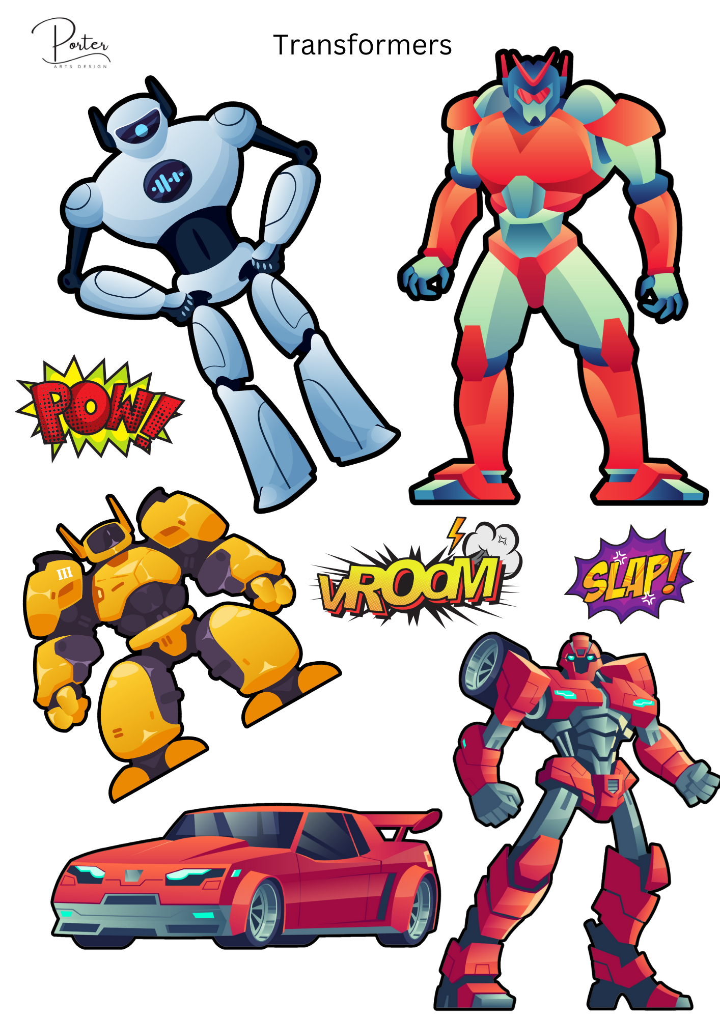 *PRINTABLE* Transformers Sticker