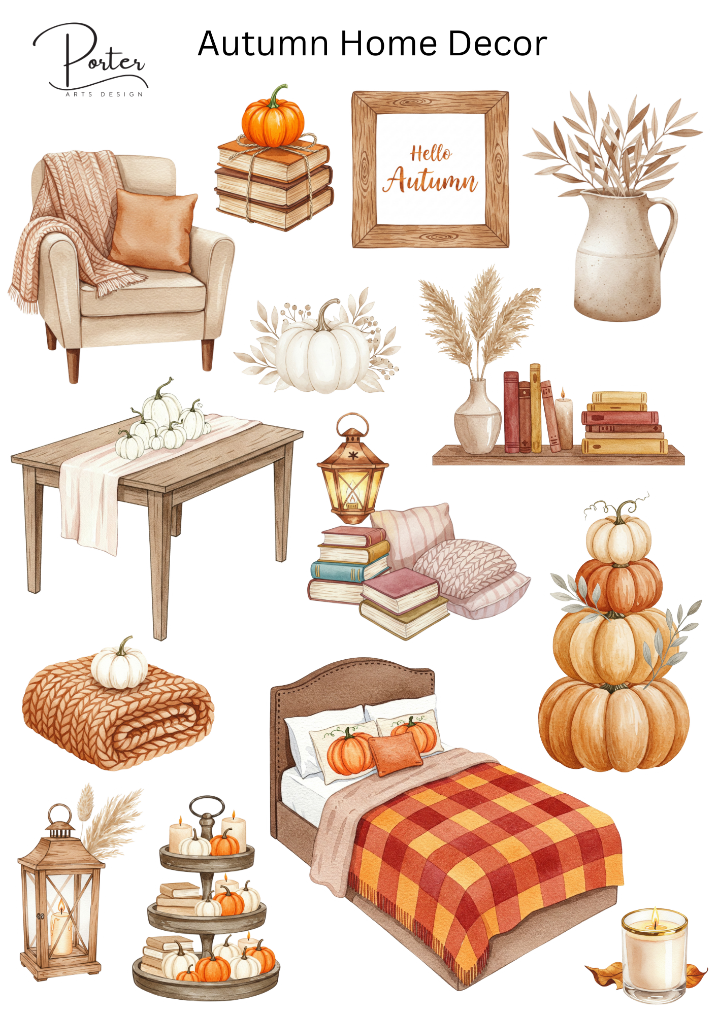 *PRINTABLE* Autumn Home Decor Sticker