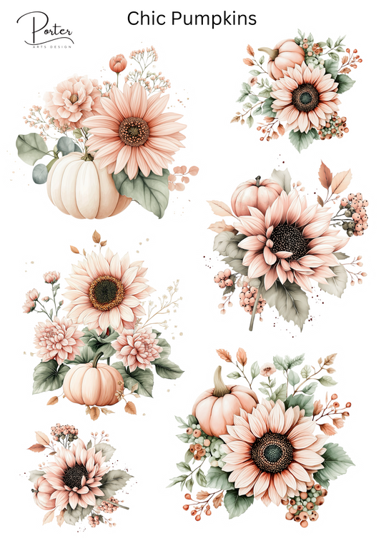 *PRINTABLE* Chic Pumpkins Sticker