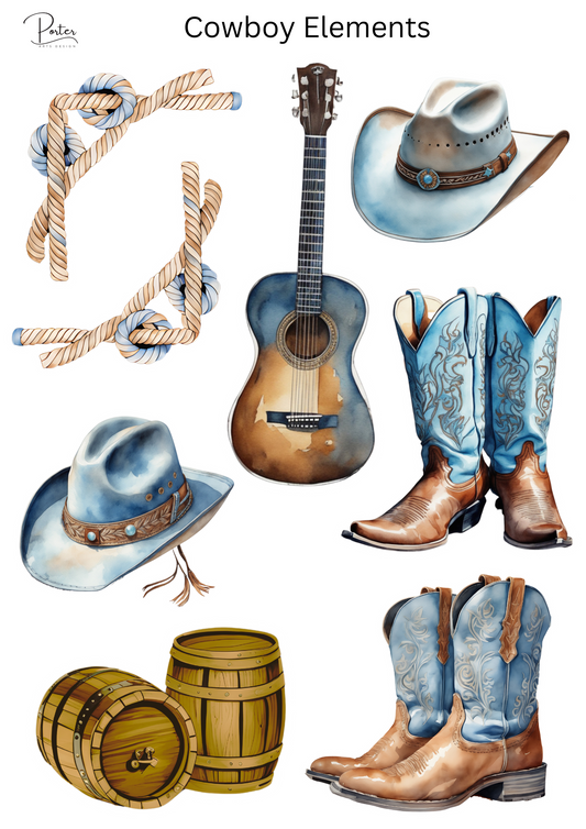 *TANGIBLE* Cowboy Elements Sticker