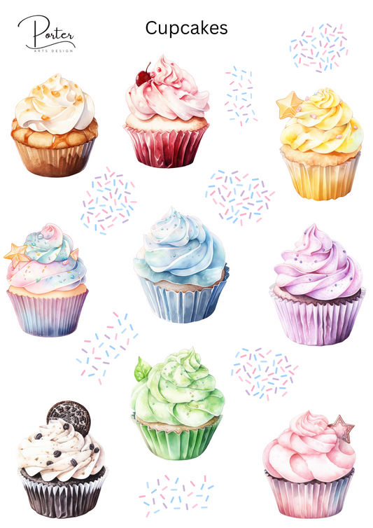 *TANGIBLE* Cupcakes Sticker