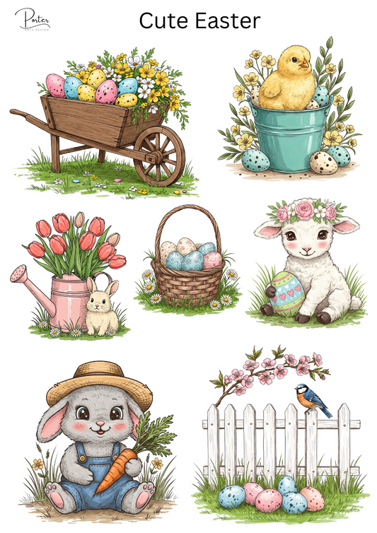 *PRINTABLE* Cute Easter Sticker