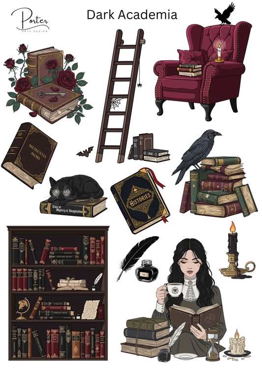 *PRINTABLE* Dark Academia Sticker