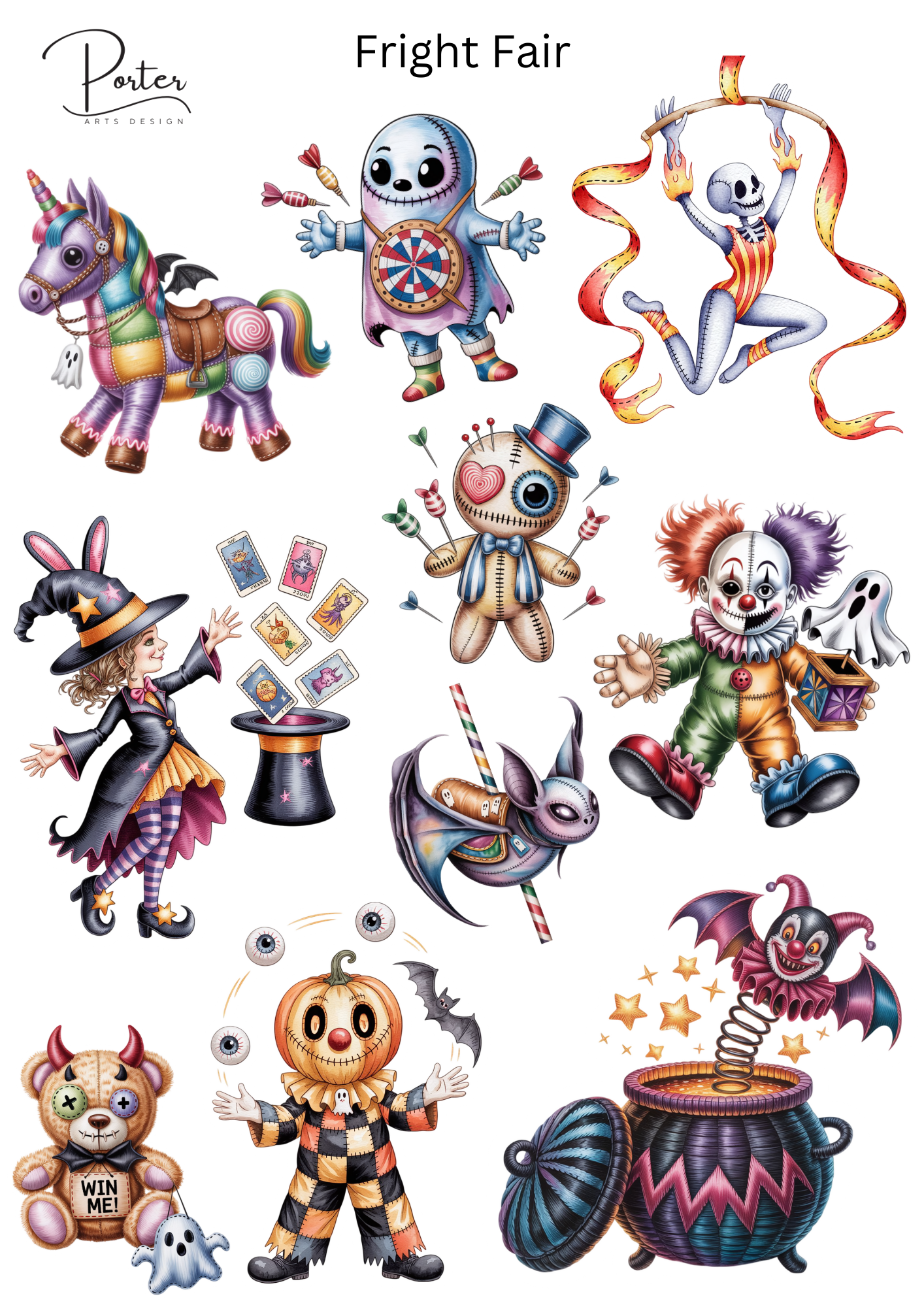 *TANGIBLE* Fright Fair Stickers