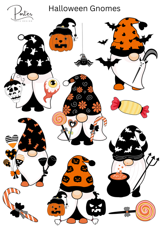 *PRINTABLE* Halloween Gnomes Sticker