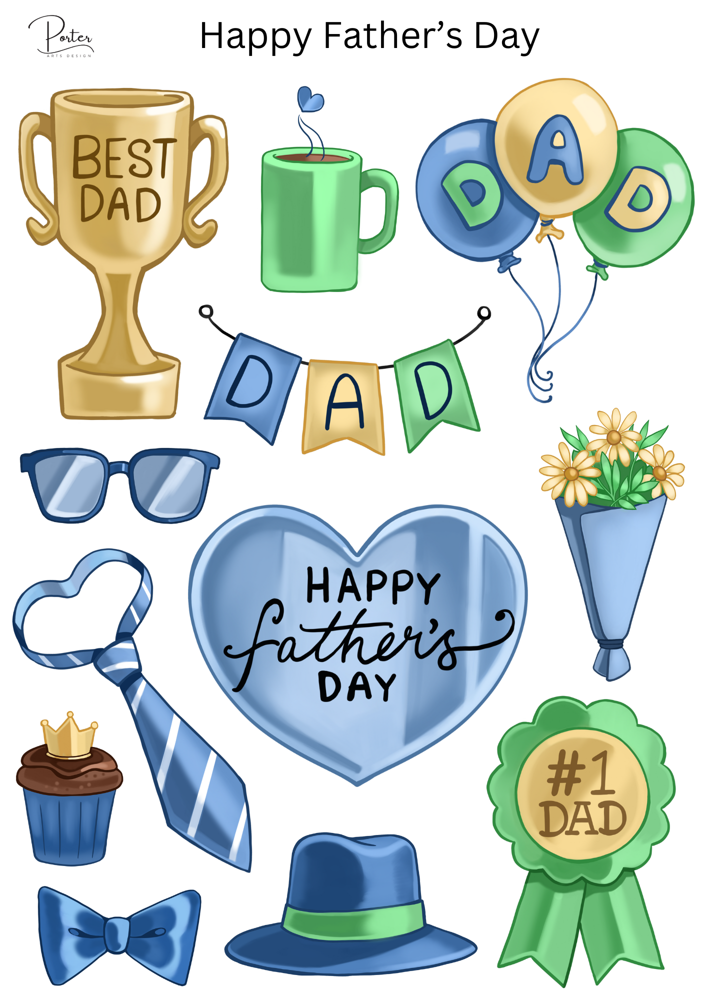 *TANGIBLE* Happy Father's Day Sticker