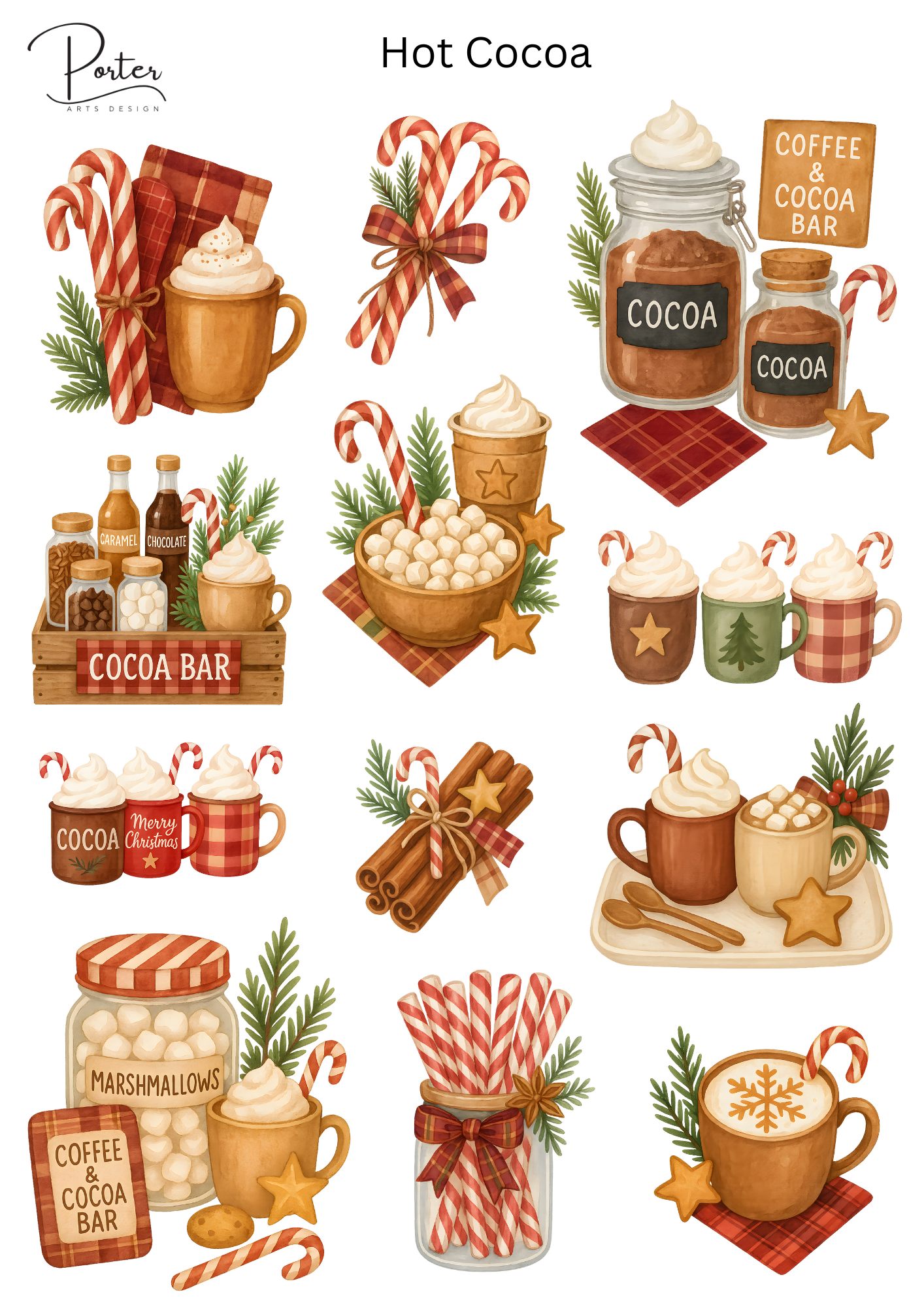 *PRINTABLE* Hot Cocoa Sticker