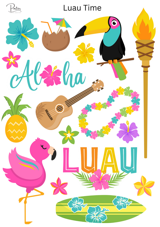 *TANGIBLE* Luau Time Sticker