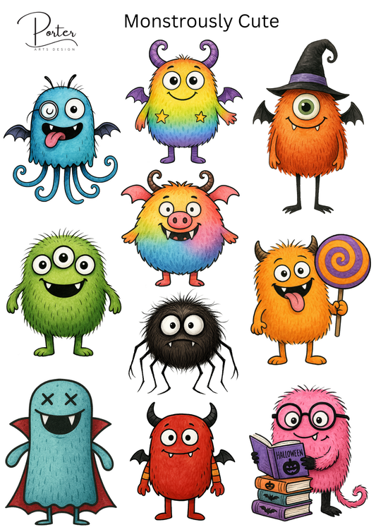 *PRINTABLE* Monstrously Cute Sticker