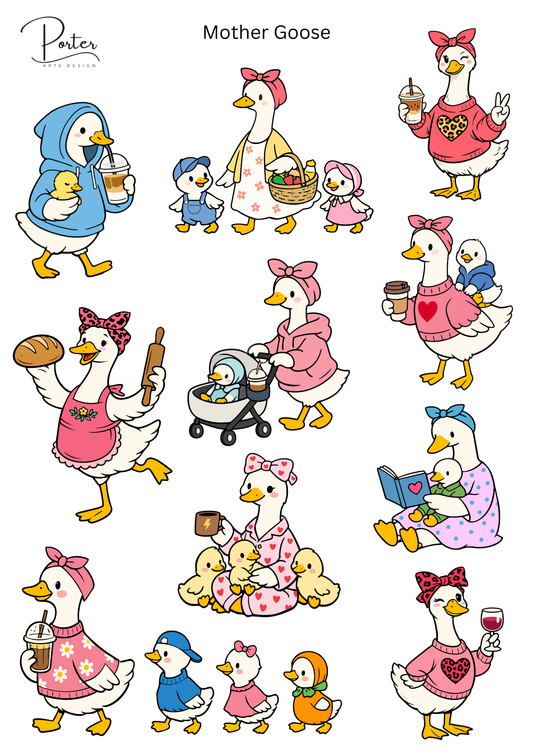 *PRINTABLE* Mother Goose Sticker