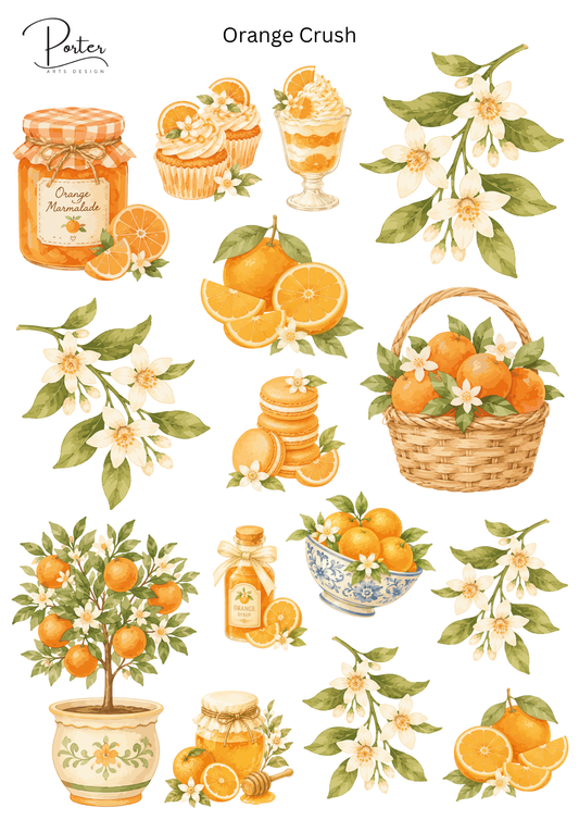 *PRINTABLE* Orange Crush Sticker