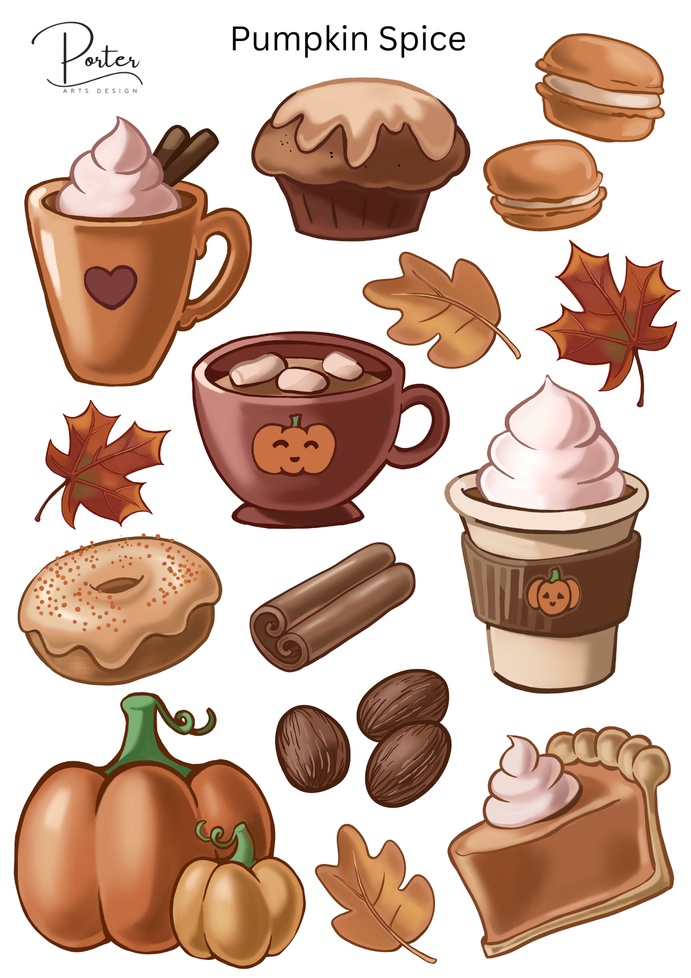 *PRINTABLE* Pumpkin Spice Sticker