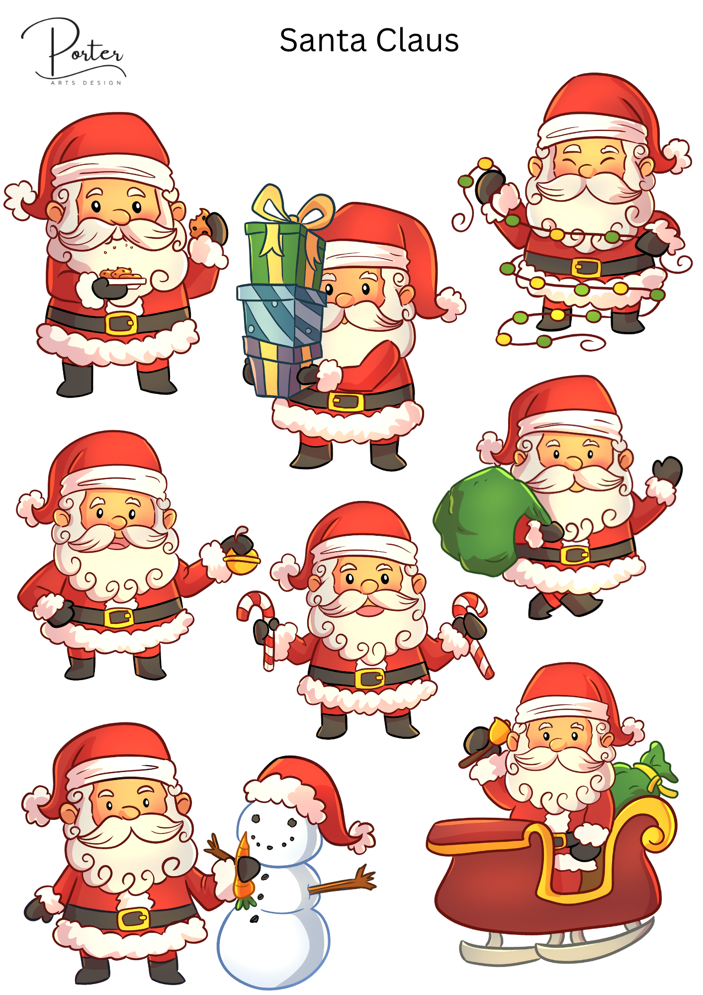 *TANGIBLE* Santa Claus Sticker