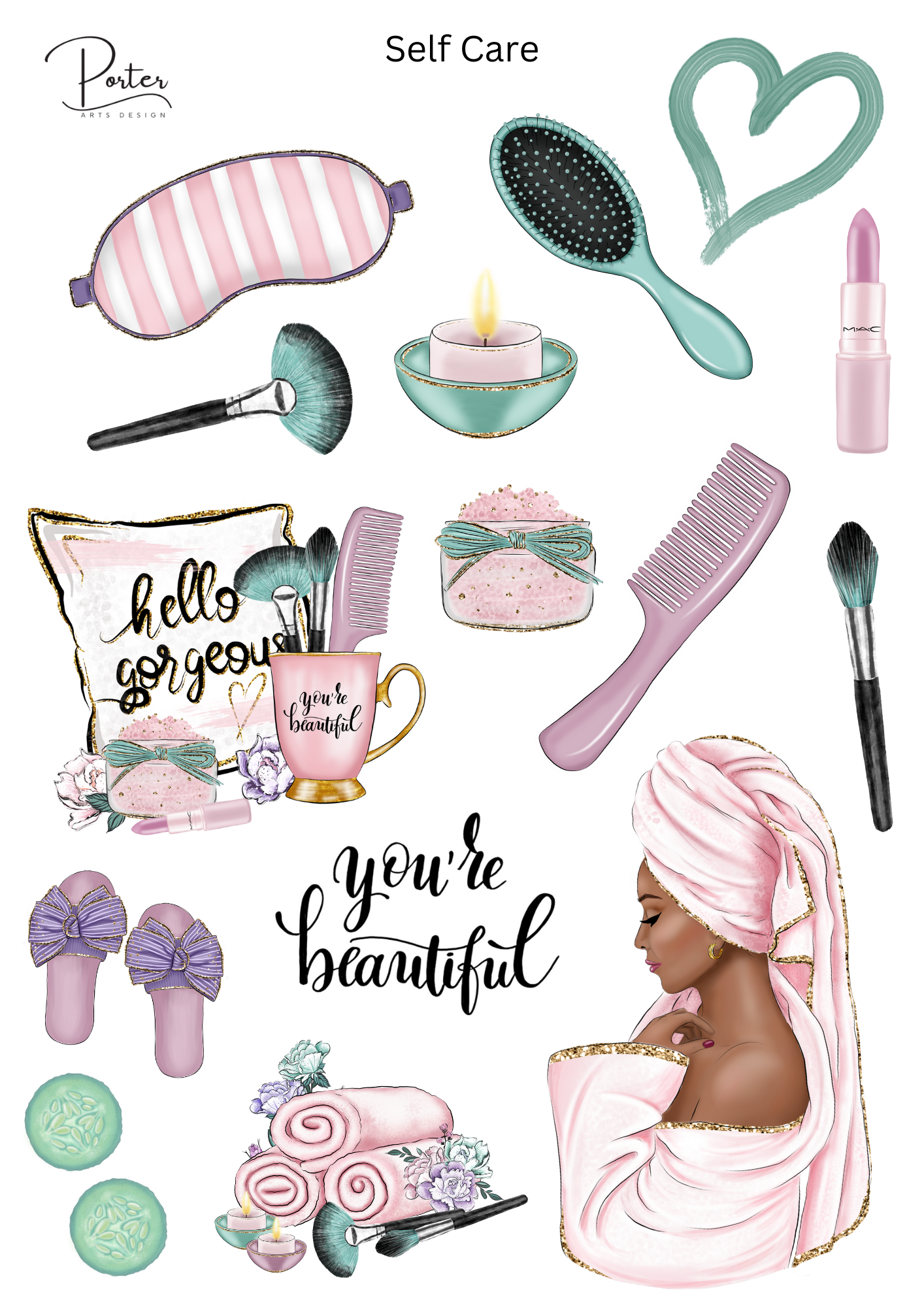 *PRINTABLE* Self Care Stickers