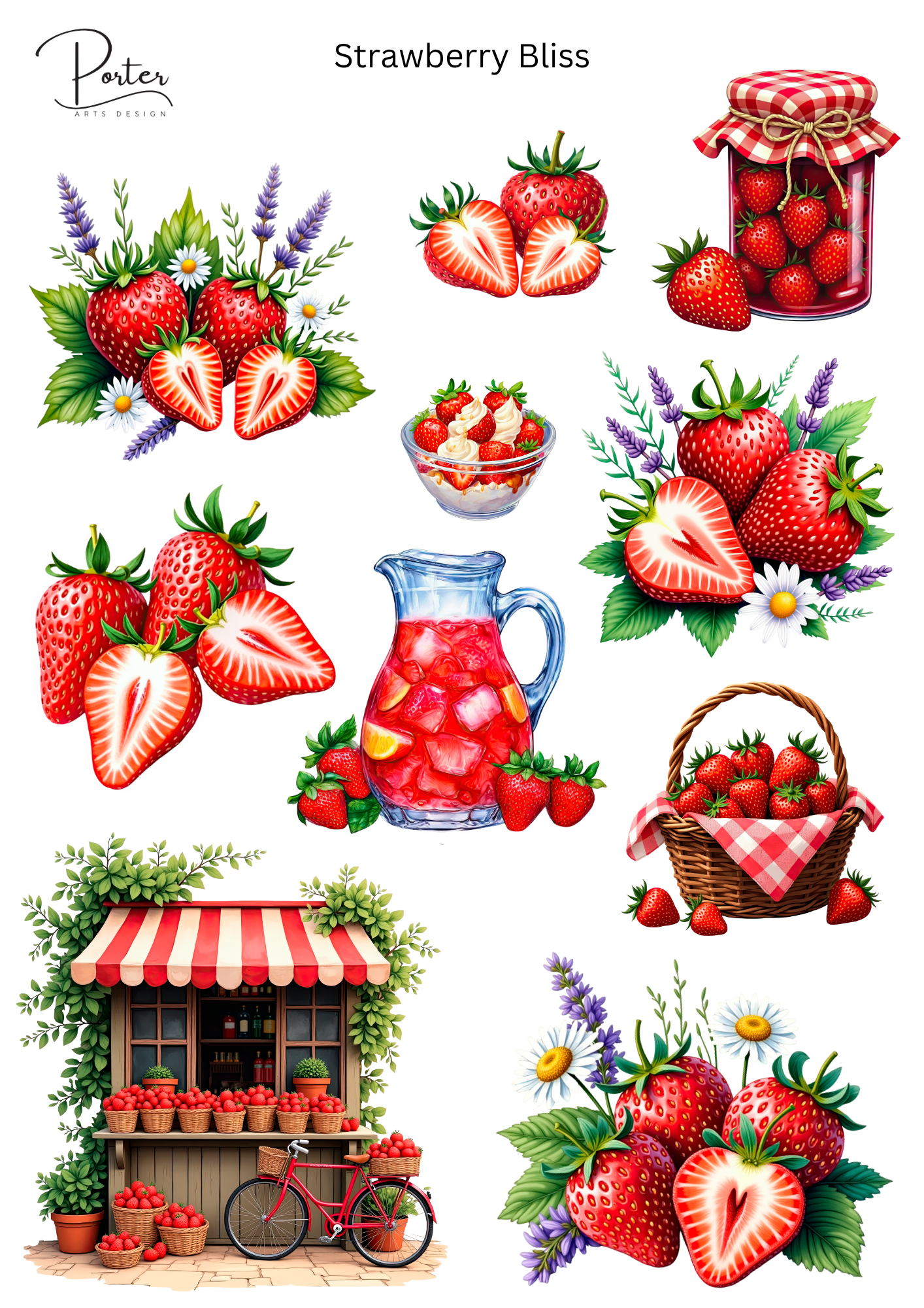 *TANGIBLE* Strawberry Bliss Sticker