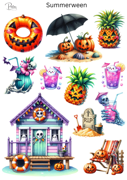 *TANGIBLE* Summerween Stickers