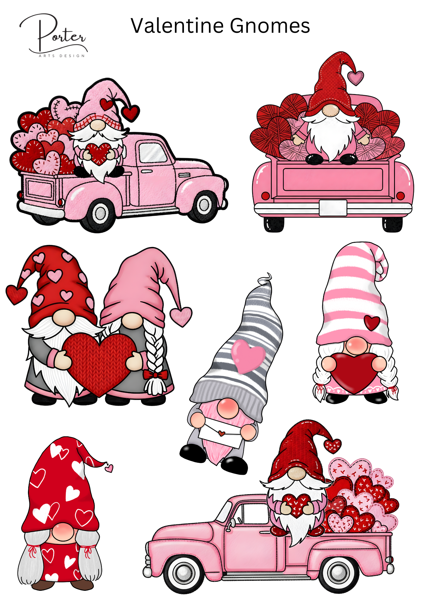 *TANGIBLE* Valentine Gnomes Sticker